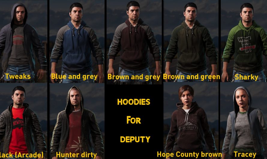 Hoodies for female and male deputy